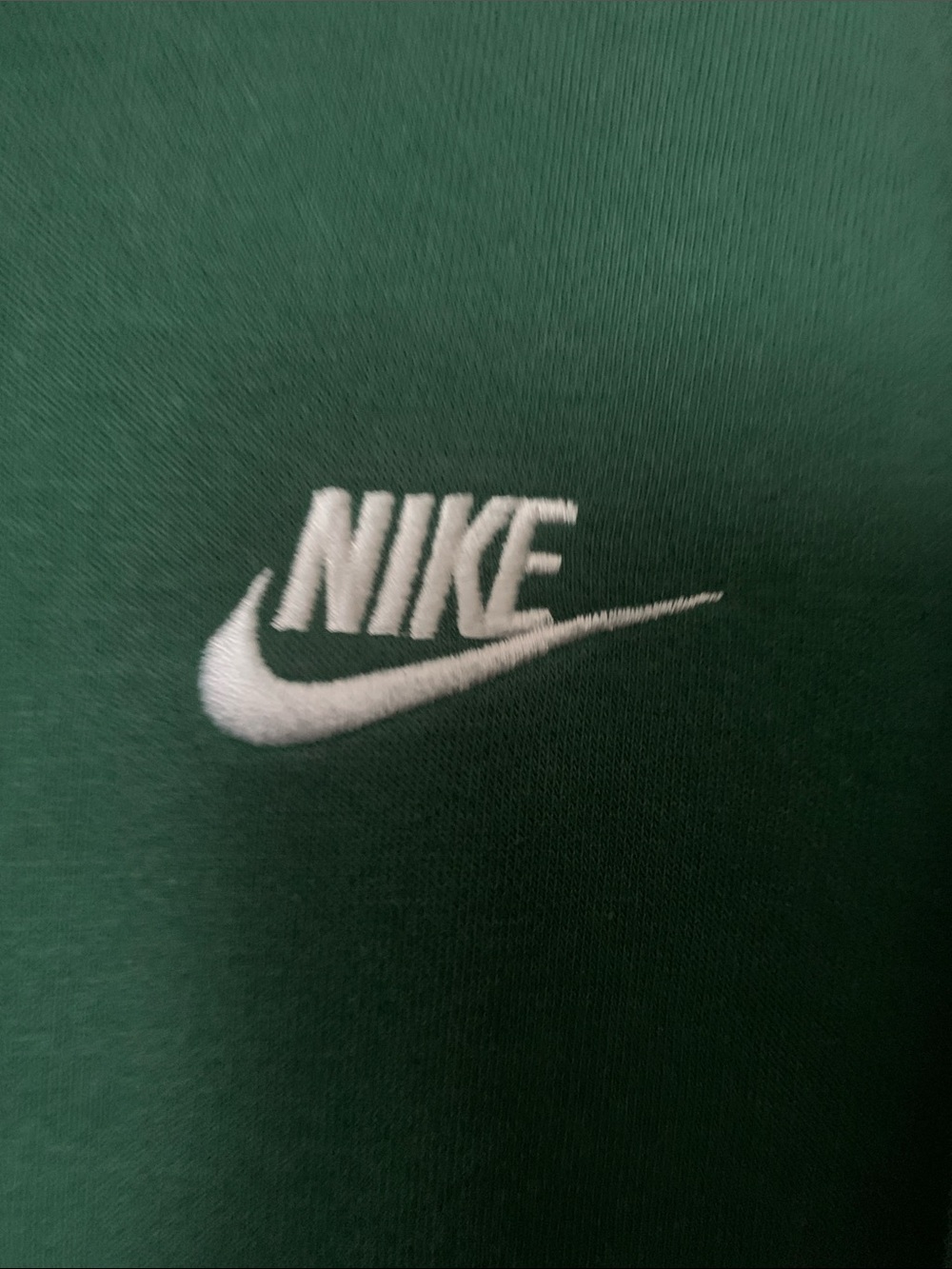 Nike Green Pullover Hoodie with White Swoosh - Picture 3 of 5